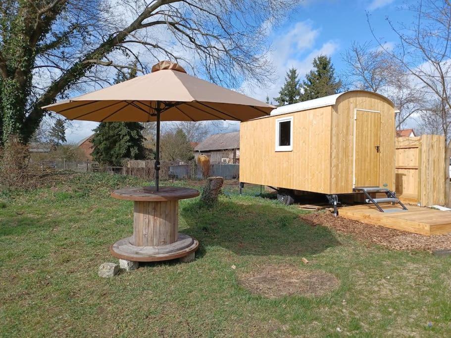 Zirkuswagen Glamping Fuer 2 Mit Veranda Kueche Netflix Parken Und Hofladen Steinhofel Exteriör bild